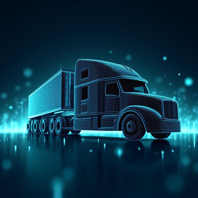 Abstract digital representation of secure logistics data flow